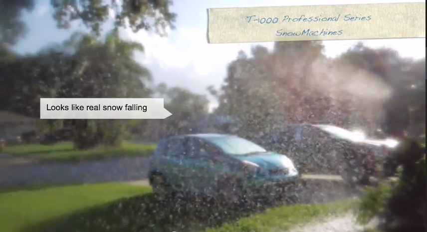 T 1000 high volume snow machine